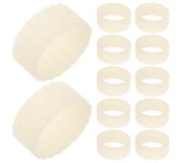 ULDIGI Stabilisateurs de Chandeliers en Silicone Souple Beige, Lot de 12 Pièces, Adaptateurs Anti-dérapants pour Bougies Effilées, pour Fêtes et Occasions Religieuses