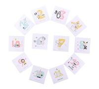 ULDIGI Stickers Animaux Nouveaux-nés 1 À 12 Mois Autocollants De Pour Photos De Bébé