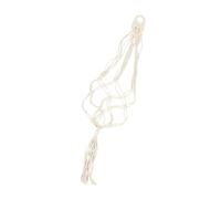 ULDIGI Support Mural Macramé Blanc 98 Cm pour Ukulélé et Pot de Fleur, Cintre Tissé en Coton et Lin, Décoration Murale Artisanale, à Suspendre Murale Polyvalente pour Instrument et