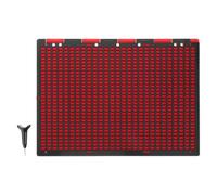 ULDIGI Tableau Écriture Braille avec Stylo Plastique 27 Lignes 30 Cellules Outil d'Apprentissage pour Aveugles à l'École et à la Maison