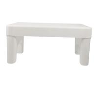ULDIGI Tabouret de Toilette Épais Marche Pied Ergonomique pour Accroupir Repose Wc Adulte et Stable Améliore la Posture pour Défécation Facile Blanc