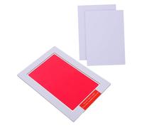 ULDIGI Tampon Encreur sans Encre Grand Format Rouge pour Marques et Animaux Kit Facile à Nettoyer et Rapide pour Souvenirs Familiaux et Scrapbooking
