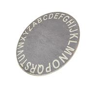 ULDIGI Tapis de Sol Rond Alphabet en Coton pour Bébé et Garçon et Filles, Tapis de Jeu Infantile, Doux et Confortable, Adapté Chambre Garçon et Filles, Usage Rampant, Coussin Éducatif