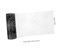ULDIGI Toile Araignée Halloween Organza Décoration Mesh Scintillante Noire et Argentée Filet pour Fête et Jardin Effet Réaliste et Ambiance Effrayante