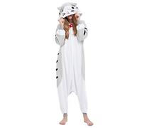 ULEEMARK Adulte Unisexe Anime Animal Costume Cosplay Combinaison Pyjama Outfit Nuit Vetements Onesie Kigurumi Halloween Costume Soiree de Deguisements, Chat Tigré