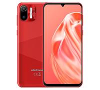 Ulefone 3G Téléphone Portable Debloqué Note 6, 8,5mm Ultra Mince Dual SIM Smartphone,Écran HD+ 6,1'',Fente pour 3 Cartes, Android 11 Go,1Go + 32Go,Caméra 2MP+5MP,Déverrouillage du Visage GPS Rouge