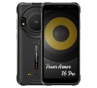 Ulefone Armor 16 Pro Android 12 Téléphone Incassable, Haut-Parleur 122dB, Batterie 9600mAh, Lampe Torche Puissante, 16MP+8MP, 4Go+64Go, 5,93" Smartphone Etanche, Emplacement pour 3 Cartes, NFC Noir