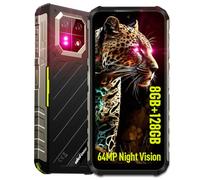 Ulefone Armor 22 Smartphone Incassable Android 14,16Go+128Go/SD-512Go 6.58" FHD+ 120Hz 64MP+64MP Nocturne Vision 6600mAh 33W 4G Dual SIM/5G WiFi/NFC/GPS/IP69K Téléphone Étanche (Vert)