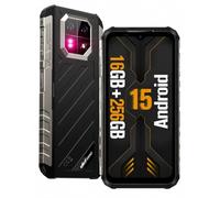 Ulefone Armor 22 Smartphone Incassable Android 15, 16Go RAM+256Go ROM/512Go TF, Écran 6.58" FHD+ 120Hz, Caméra Nocturne 64MP, Batterie 6600mAh 33W, 4G Dual SIM/NFC/IP69K Téléphone Étanche Noir