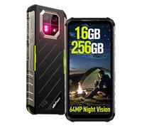 Ulefone Armor 22 Téléphone Incassable, 16Go+256Go/SD-512Go Smartphone Incassable Android 14, 6600mAh/33W, 64MP+64MP Vision Nocturne avec Écran 6,58" FHD+, Étanche IP69K Double SIM 4G LTE/NFC/GPS/Vert