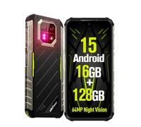 Ulefone Armor 22 Telephone Incassable 2026, Smartphone Android 15, 64MP Vision Nocturne, 16Go+128Go/SD-512Go IP68K Etanche 6600mAh/33W Écran 6 58" FHD+ 120Hz Double SIM 4G/NFC& Mode sous-Marin/Vert