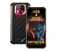 Ulefone Armor 22 Telephone Protable Incassable Android 13, 16Go + 256Go, 64MP Nocturne Vision Caméra, 6.58" FHD+ 120Hz, 6600mAh(33W), 4G Dual SIM/NFC/GPS/IP69K/Infrared Sensor Téléphone Étanche- Noir