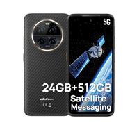 Ulefone Armor 23 Ultra Smartphone Incassable, 24Go+512Go Smartphone 5G, Telephone Portable Incassable 120W avec Messagerie Satellite, 6,78 FHD+ 50MP+50MP+64MP Vision Nocturne IP68 Étanche NFC