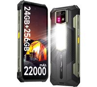 Ulefone Armor 24 One Incassable 24Go+256Go Android 13, 22000mAh 66W, Lampe LED 1000 lumens 6.78"FDH+ - Noir