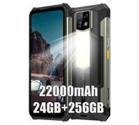Ulefone Armor 24 Smartphone Portable Incassable, 24Go+256Go Android 14 Téléphone Débloqué, 64MP Caméra de Vision Nocturne IR, 22000mAh 66W, Lampe LED 1000 lumens, 6.78"FDH+ Smartphone Incassable IP68