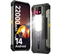 Telephone Portable Incassable Ulefone Armor 24 24Go+256Go 6.78"" 22000mAh Smartphone Robuste 64MP 4G Dual SIM/NFC/GPS Étanche Noir