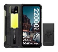 Ulefone Armor 24 Telephone Portable Incassable 24Go+256Go, 22000mAh Batterie 66W, 1000LM Camping Lampe, Android 13 Smartphone Incassable 6.78" FHD+ 120Hz, 64MP+64MP Nocturne Vision IP68 NFC/OTG/GPS