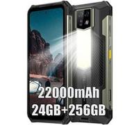 Telephone Portable Incassable Ulefone Armor 24 24+256Go 6.78"" 22000mAh Smartphone Incassable Android 14 1000LM Dual SIM/NFC Noir