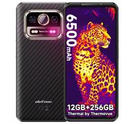 Ulefone Armor 25T 4G Téléphone Portable Incassable, Caméra Thermique, 12Go+256Go Noir