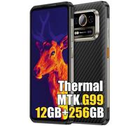 Ulefone Armor 25T Incassable avec Imagerie Thermique 12 Go + 256 Go / 2 To Android 14 6500mAh/33W, 6.78" FHD+/120Hz 64MP+50MP, 4G Dual Sim/NFC - Noir
