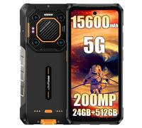 Ulefone Armor 26 Ultra 5G Telephone Portable Incassable, 24Go+512Go MTK 8020 Android 13 Téléphone Débloqué, 200MP+64MP, 15600mAh (120W), 6.78" FHD+ Smartphone Incassable Etanche, 4G+5G/GPS/NFC/OTG