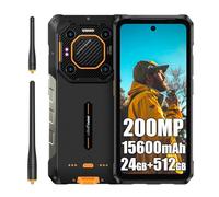 Ulefone Armor 26 Ultra WT 5G Telephone Portable Incassable, 24Go+512Go MTK 8020 Android 13 Téléphone Débloqué, 200MP+64MP, 15600mAh (120W), 6.78" FHD+ Smartphone Incassable Etanche, 4G+5G/GPS/NFC/OTG