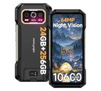 Ulefone Armor 27 Pro 5G Téléphone Portable Incassable, 24Go+256Go/2To, Android 14, 10600mAh/33W, MTK 6300 Octa-Core, 50MP+64MP Vision Nocturne, 120Hz 6.78" FHD+ Smartphone Incassable, GPS/NFC/OTG