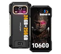 Ulefone Armor 27 Pro Téléphone Portable Incassable 5G, 10600mAh Smartphone Incassable 24Go+256Go/SD-2TB Android 14 Caméra 64MP+50MP+50MP+32MP, 6,78" FHD+ 120 Hz Charge Rapide 33W GPS/NFC/OTG Noir