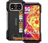 Ulefone Armor 27T Pro 5G Smartphone Incassable 24 Go + 256 Go Android 14 10600mAh 64MP+Caméra d'imagerie Thermique 6.78" NFC/OTG/GPS - Noir