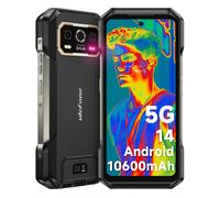 Ulefone Armor 27T Pro 5G Téléphone Portable Incassable, Caméra Thermique, 24Go+256Go Noir