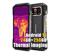 Ulefone Armor 27T Thermal Smartphone Portable Incassable 2025, 24Go+256Go Android 14 Téléphone Débloqué, 64MP+ Imagerie Thermique, 6.78" FHD+, 10600mAh Smartphone Etanche, 4G NFC OTG Charge sans Fil
