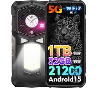 Ulefone Armor 29 Ultra Telephone Portable Incassable 5G, 32Go+1To 21200mAh Smartphone 50MP, 6,67"" FHD+ Android 15 AMOLED+1,04"" NFC