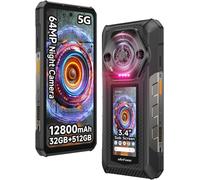 Ulefone Armor 30 Pro Incassable 5G Double Écran 32 Go + 512 Go 6.95" 12800mAh 66W 50MP+64MP+32MP Android 14 WiFi 6E/NFC Noir