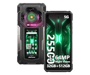 Ulefone Armor 33 Pro 25500mAh Telephone Portable Incassable 5G Double Écran, 32GB+512GB/2TB, 6,95" FHD+ 120Hz+3,4" Écran Secondaire, 50MP+64MP+50MP Android 14 Smartphone Incassable, WiFi 6E/NFC