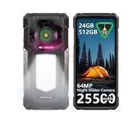 Ulefone Armor 33 Telephone Portable Incassable 24Go+512Go 6,95"" FHD+ 25500mAh Smartphone Robuste Android 15 1100LM Dural SIM/NFC