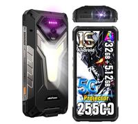 Ulefone Armor 34 Pro Plus 5G Téléphone Portable Incassable avec Projecteur,MTK 7400X 32Go+512Go/2TB,25500mAh Android 15 Smartphone Incassable,6.95" FHD+ 120Hz,64MP Vision Nocturne,1100LM Camping Lampe