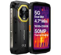 Ulefone Armor Mini 20T Pro 5G Imagerie Thermique (Lepton 3.5) Smartphone Incassable, Taille de Paume, 16Go+256Go, Batterie 6200mAh Charge sans Fil, Caméra 50MP, 4.7" HD+, IP68 IP69K Android 14, NFC