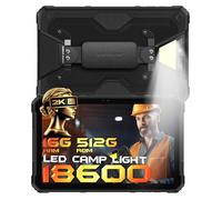 Ulefone Armor Pad 2 Tablette Incassable 18600mAh Tablette Android 13, Ecran 11'' 2K, 16Go+256Go Tablette 4G IP68 Tablet, 48MP Caméra Lumière LED Octa Core Tablette Solide Dual SIM 5G-WiFi,NFC,GPS,OTG