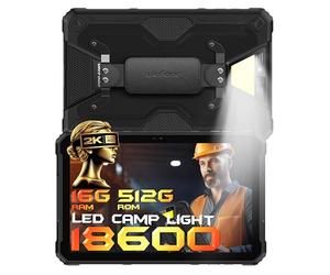 Ulefone Armor Pad 2 Tablette Incassable 18600mAh Tablette Android 13, Ecran 11'' 2K, 16Go+256Go Tablette 4G IP68 Tablet, 48MP Caméra Lumière LED Octa Core Tablette Solide Dual SIM 5G-WiFi,NFC,GPS,OTG
