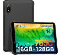 Ulefone Armor Pad Pro Tablette Tactile 16Go + 128Go/SD-2048Go Android 14, Tablettes Incassable 8,0 Pouces, Batterie 7650mAh, 48MP Caméra, Mini Tablette Double SIM 4G IP68/IP69K/GPS/NFC/3 Card Slots