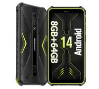 Ulefone Armor X12 Pro Smartphone Incassable Android 14 avec 8Go+64Go/TF-256Go Téléphone étanche IP68, 4G Dual SIM Smartphone Robuste 4860mAh Akku, 13MP+8MP, 5GHz Wi-FI/NFC/OTG/GPS/Vert