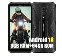 Ulefone Armor X12 Pro Téléphone Portable Incassable 2026, Android 16 Smartphone Débloqué, 8Go+64Go, 4860mAh, Octa-Core, 13MP+8MP, 5.45" Smartphone Etanche, Dual SIM 4G/GPS/NFC/Face ID/FM/OTG, Noir