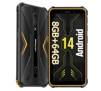 Ulefone Armor X12 Pro Téléphone Portable Incassable Android 14 avec Octa-Core 8Go+64Go/TF-256Go IP68 Smartphone Robuste, 4G LTE Dual SIM Antichoc 4860mAh Akku, 13MP+8MP, 5GHz Wi-FI/NFC/OTG/GPS/Orange