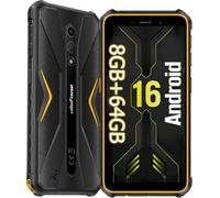 Ulefone Armor X12 Pro Téléphone Portable Incassable Android 16 avec Octa-Core 8Go+64Go/TF-256Go IP68 Smartphone Robuste, 4G LTE Dual SIM Antichoc 4860mAh Akku, 13MP+8MP, 5GHz Wi-FI/NFC/OTG/GPS/Orange