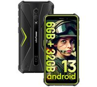 Ulefone Armor X12 Telephone Portable Incassable, 6Go+32Go/256Go Extensible Android 13 Smartphone, Téléphone Étanche 5,45" HD+, 13MP+8MP Caméra, 4860mAh Smartphone Antichoc, 4G Dual SIM/NFC/GPS-Vert