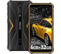 Ulefone Armor X12 Telephone Portable Incassable Android 13, 6Go+32Go ROM/256Go Extensible, Téléphone Étanche 4860mAh, 13MP+8MP Caméra, Smartphone Antichoc 5.45" HD+, 4G Dual SIM/NFC/GPS/IP69K-Orange