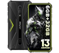 Ulefone Armor X12 Telephone Portable Incassable Android 13, 6Go+32Go ROM/256Go Extensible, Téléphone Étanche 5.45" HD+, 13MP+8MP Caméra, Smartphone Antichoc 4860mAh, 4G Dual SIM/NFC/GPS/IP69K-Vert