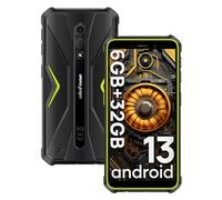 Ulefone Armor X12 Telephone Portable Incassable Android 13, 6Go Arm+32Go ROM/SD-256Go, Téléphone Étanche 5.45" HD+, 13MP+8MP Caméra, Smartphone Antichoc 4860mAh, 4G Dual SIM/NFC/GPS/OTG Vert