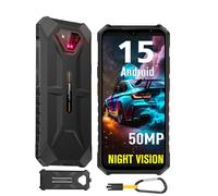 Ulefone Armor X13 Android 15 Telephone Portable Incassable, 12Go+64Go/SD 256Go, 50MP+24MP Nocturne Vision, 6320mAh Batterie, 6,52" HD+, Smartphone Incassable 4G Dual SIM/Face ID/GPS/NFC