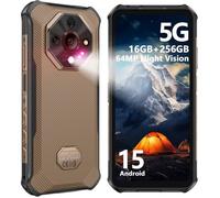 Ulefone Armor X16 Pro Smartphone Robuste 5G 16Go+256Go/TF 2To 6.56"" Telephone Incassable Android 15 10360mAh 64MP NFC/GPS Or